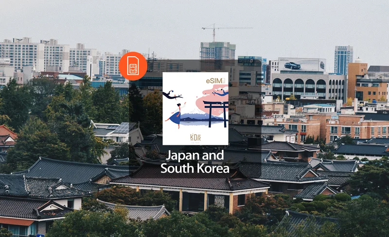 日本＆韓國4G虛擬 eSIM 卡（電子郵件傳送 QR Code）