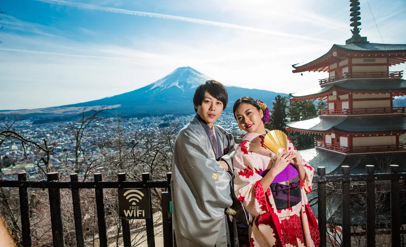 山梨縣和服租賃（KIMONO MEGUFUJI提供）
