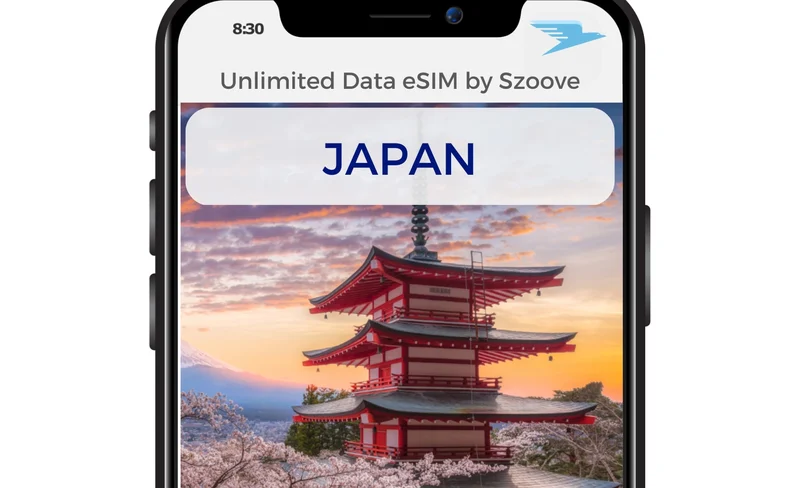 日本1GB FUP無限制數據 / 7 GB/10 GB/15 GB eSIM卡