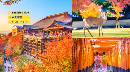 京都奈良一日遊 │ 清水寺+伏見稻荷大社+奈良公園（大阪/京都出發）
